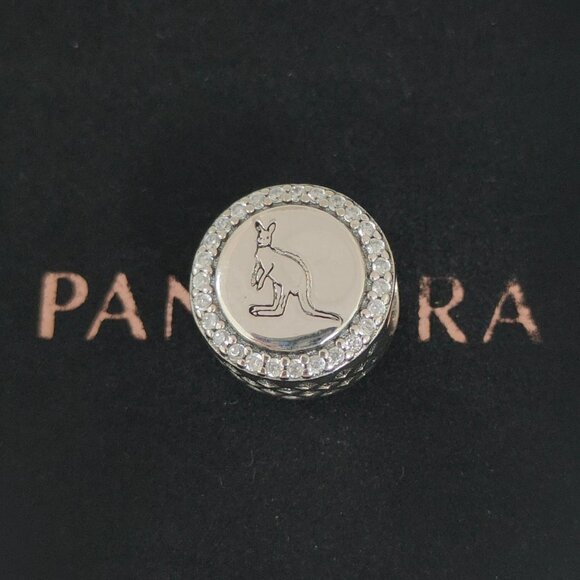 Pandora Australian Kangaroo Charm Bead S925 Silver with box - Picture 1 of 8